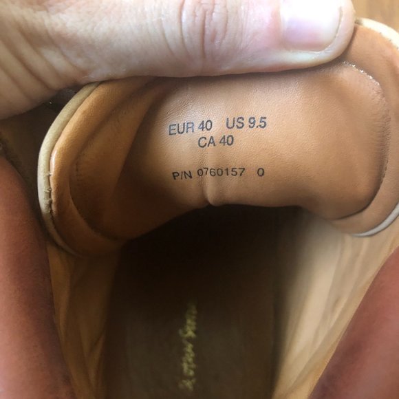 & Other Stories lace-up hiking boots in beige sold out size 8.5 - Picture 4 of 10